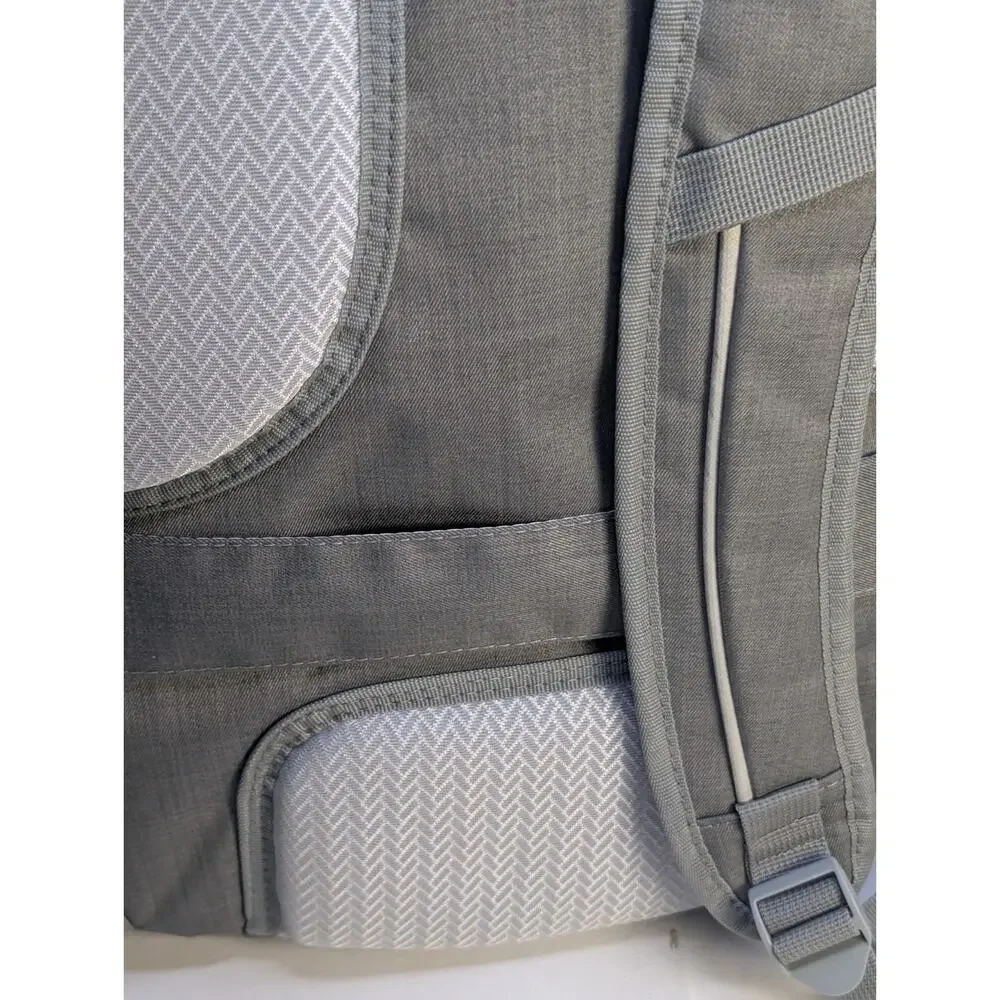 Leed's ZOOM Laptop Backpack Gray LINQ Corporate Logo New With Tags Travel Bag